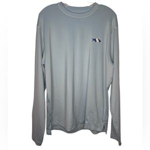 Fish Hippie Men’s Long sleeve T-shirt light blue performance - Medium